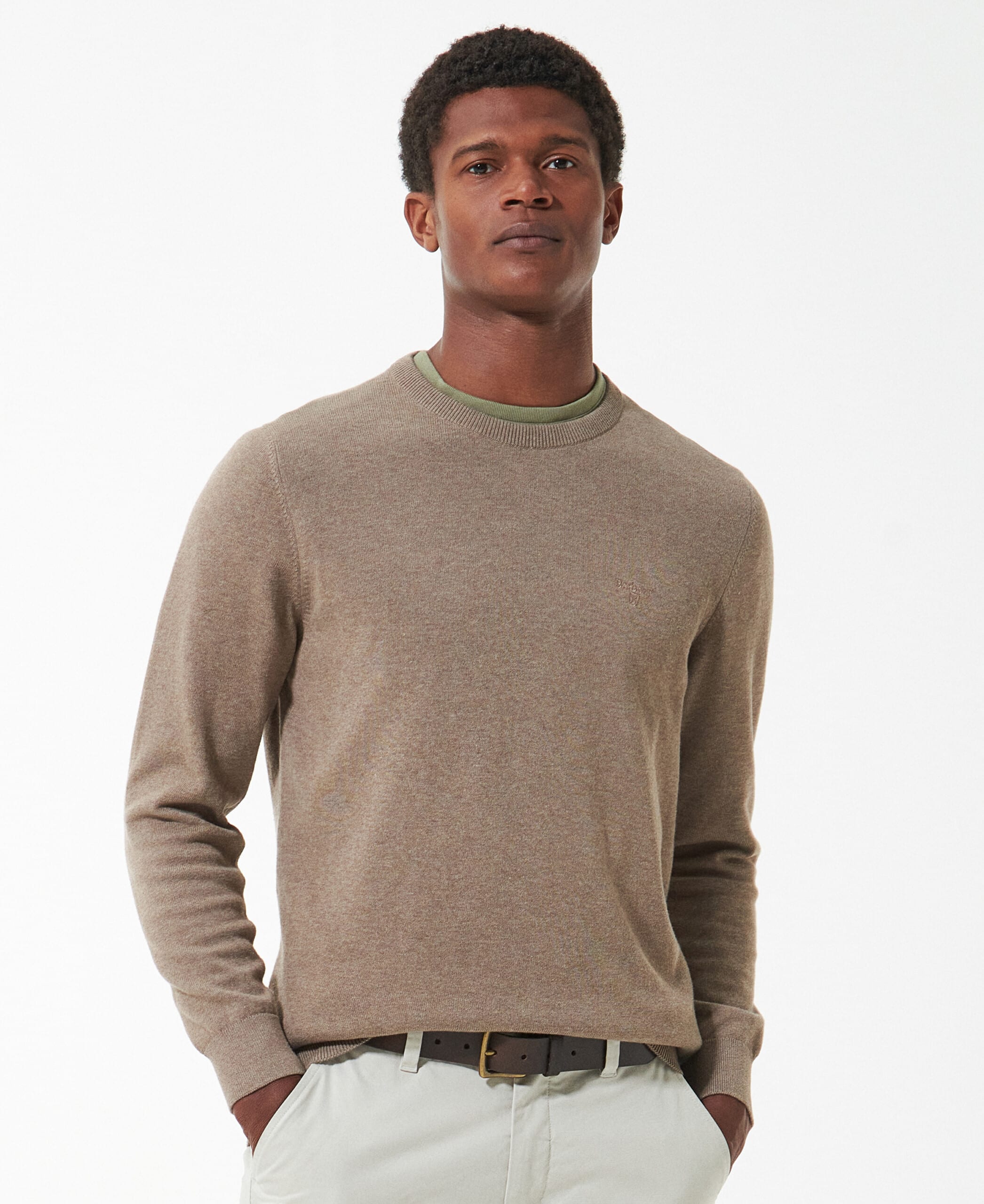 Pima Crew Neck – Military Brown