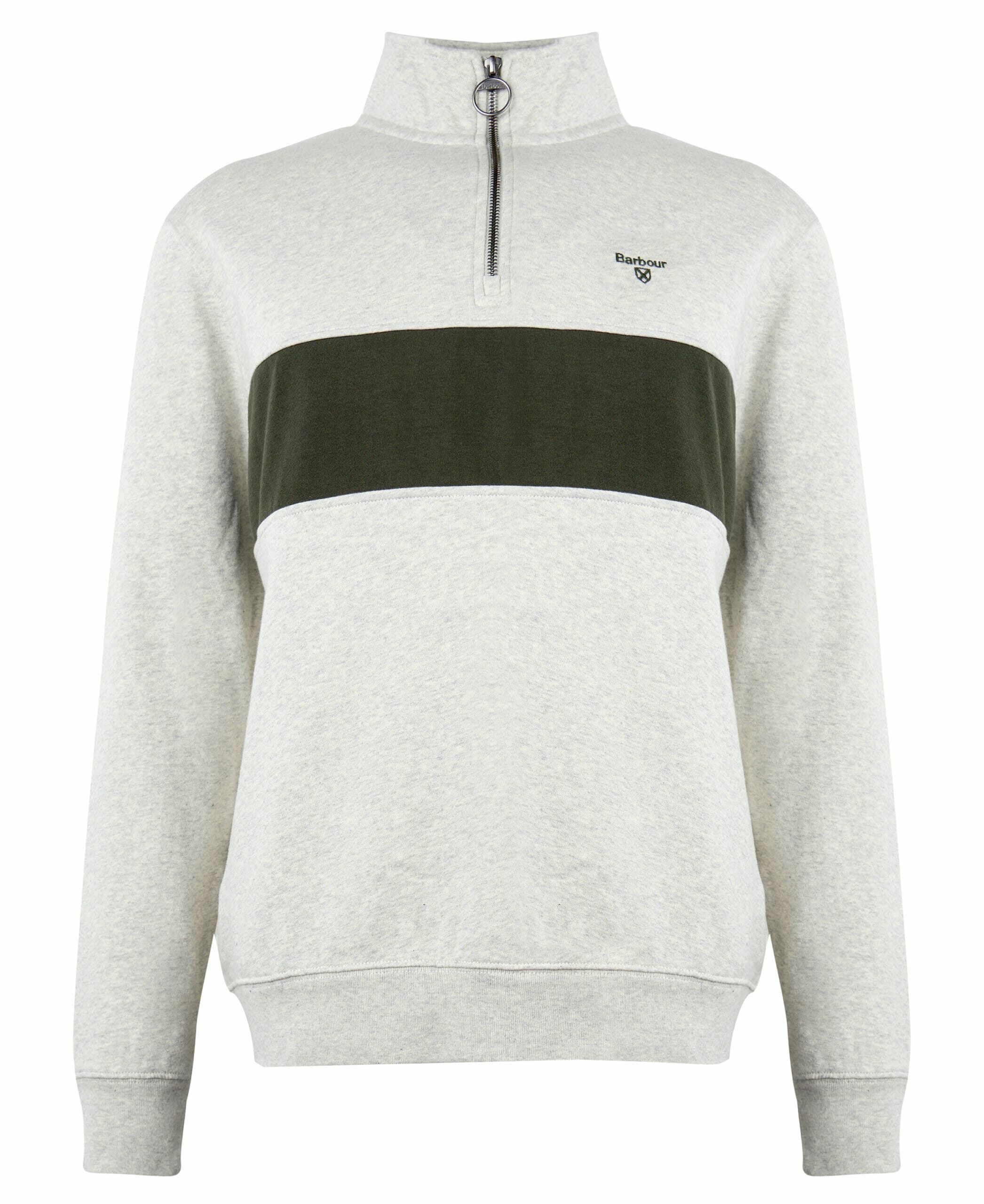 Bromfield 1/2 Zip – Ecru Marl