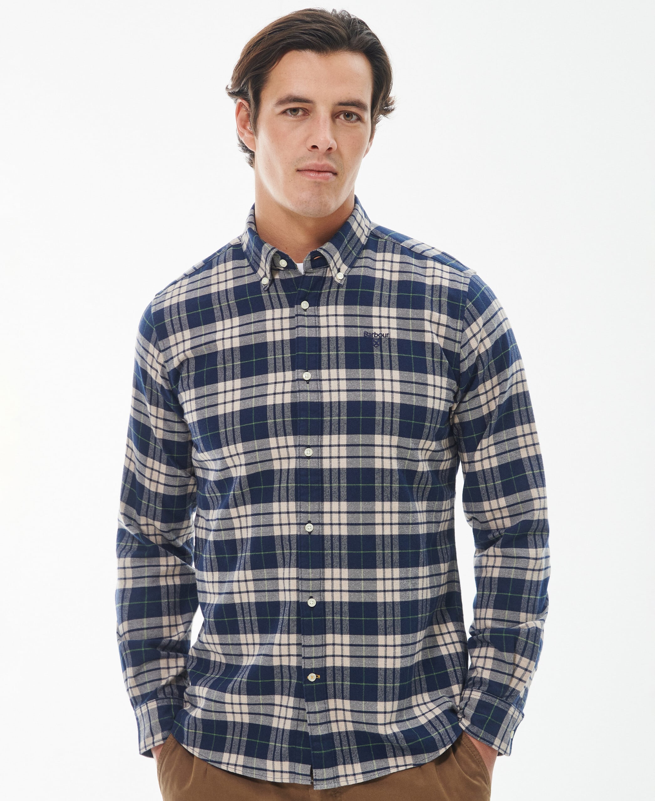 Swinton Tailored Shirt – Classic Navy