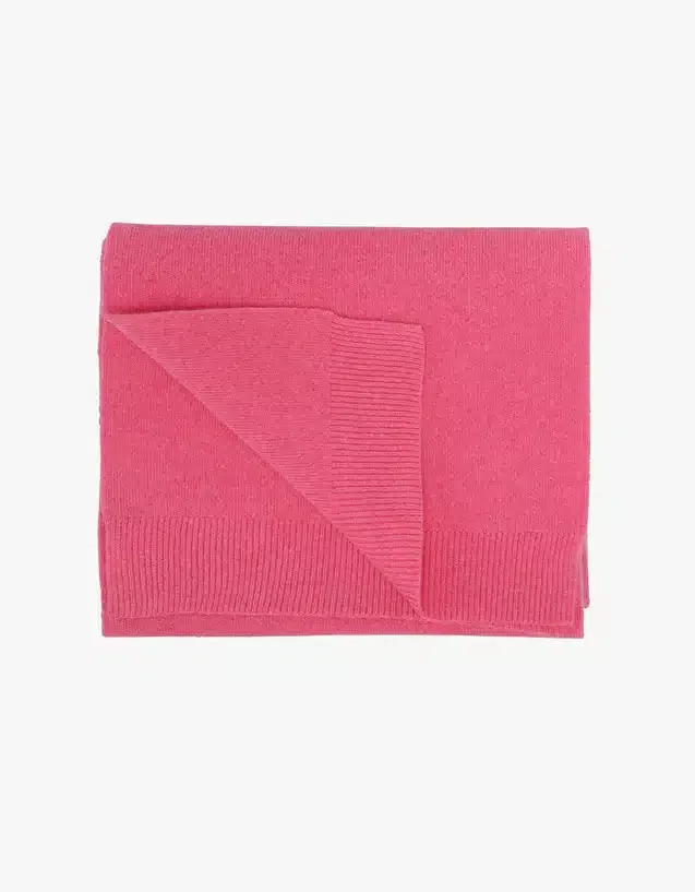 MERINO WOOL SCARF – BUBBLEGUM PINK