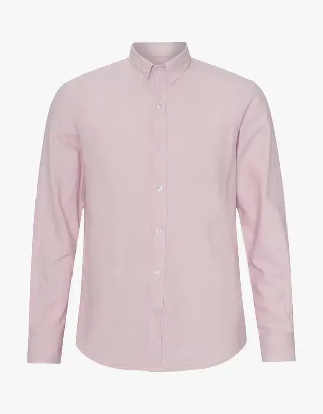 Organic Button Down Shirt – Faded Pink