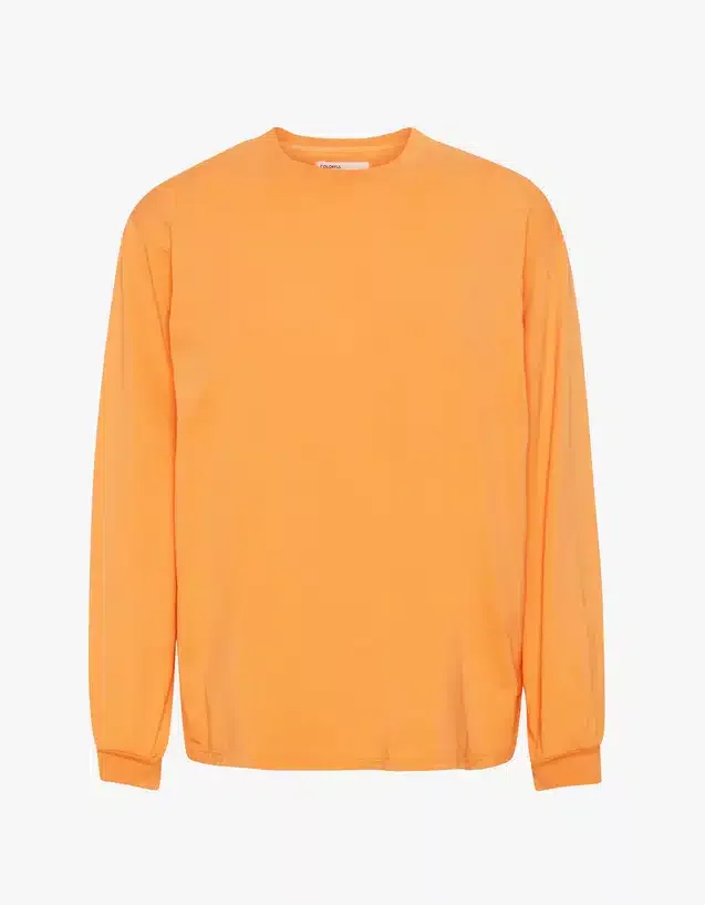 Oversized Organic L/S Tee – Sandstone Orange