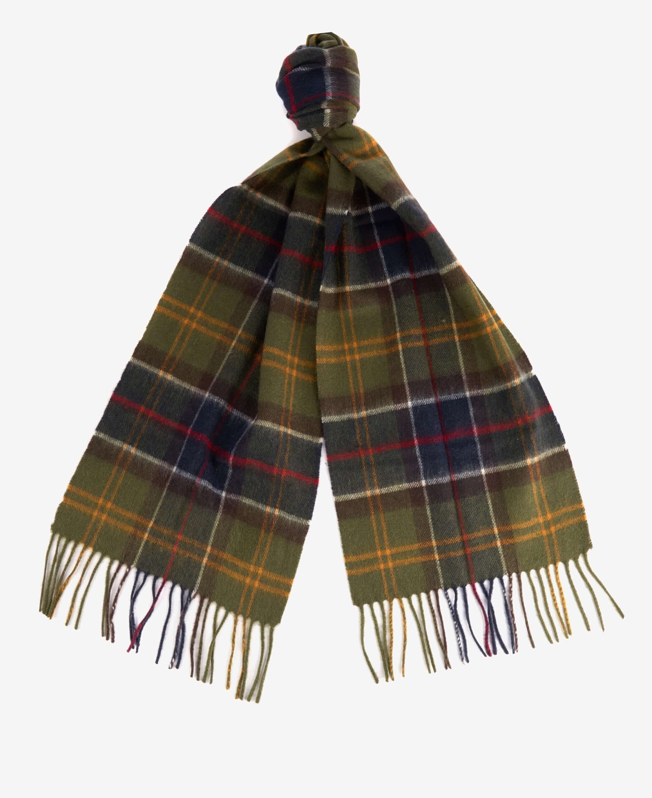 Wool Cashmere Tartan Scarf