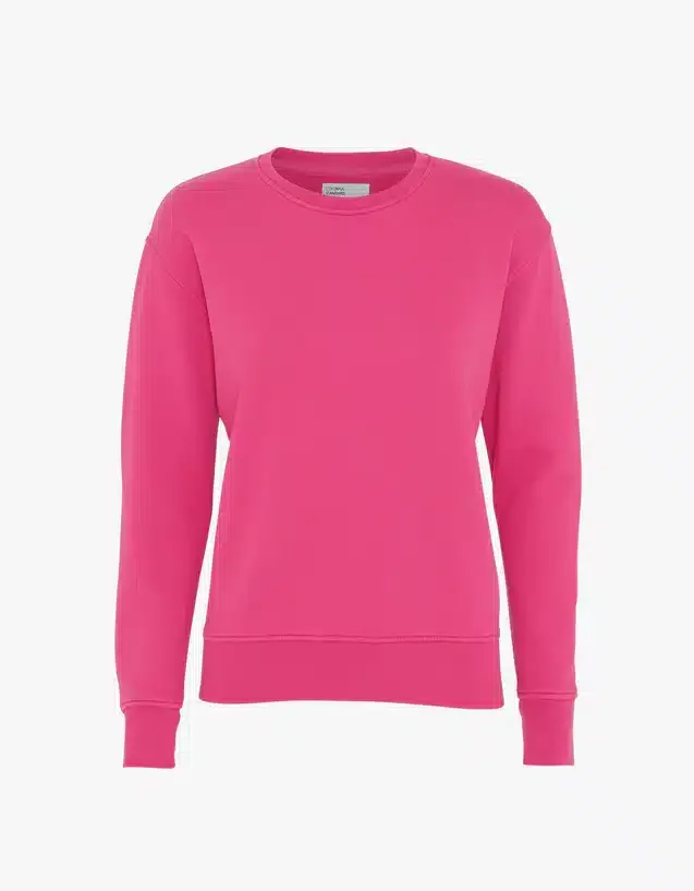 Classic Organic Crew Jumper – Bubblegum Pink