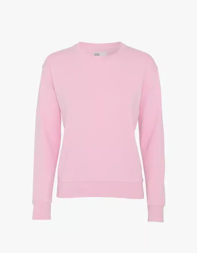 Classic Organic Crew Jumper – Flamingo Pink