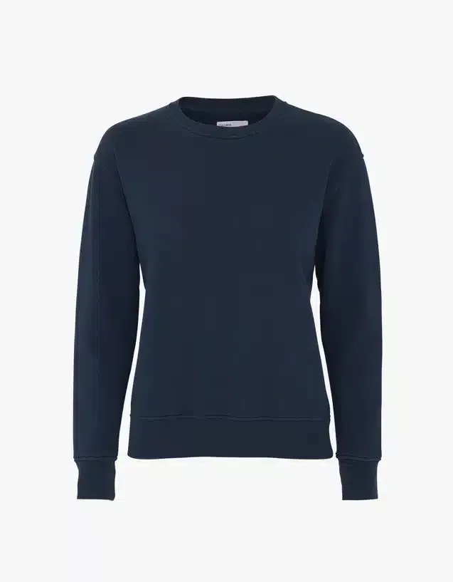 Classic Organic Crew Jumper – Navy