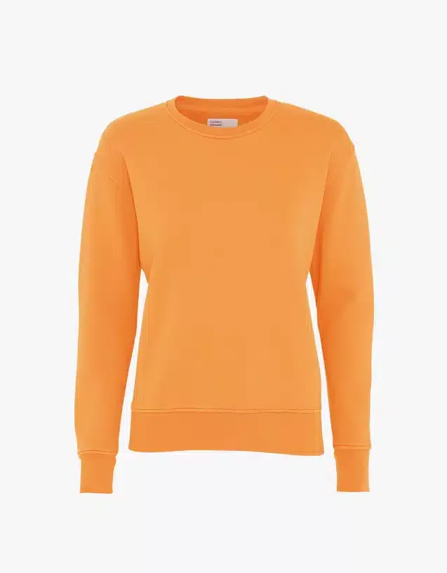 Classic Organic Crew Jumper -Sandstone Orange