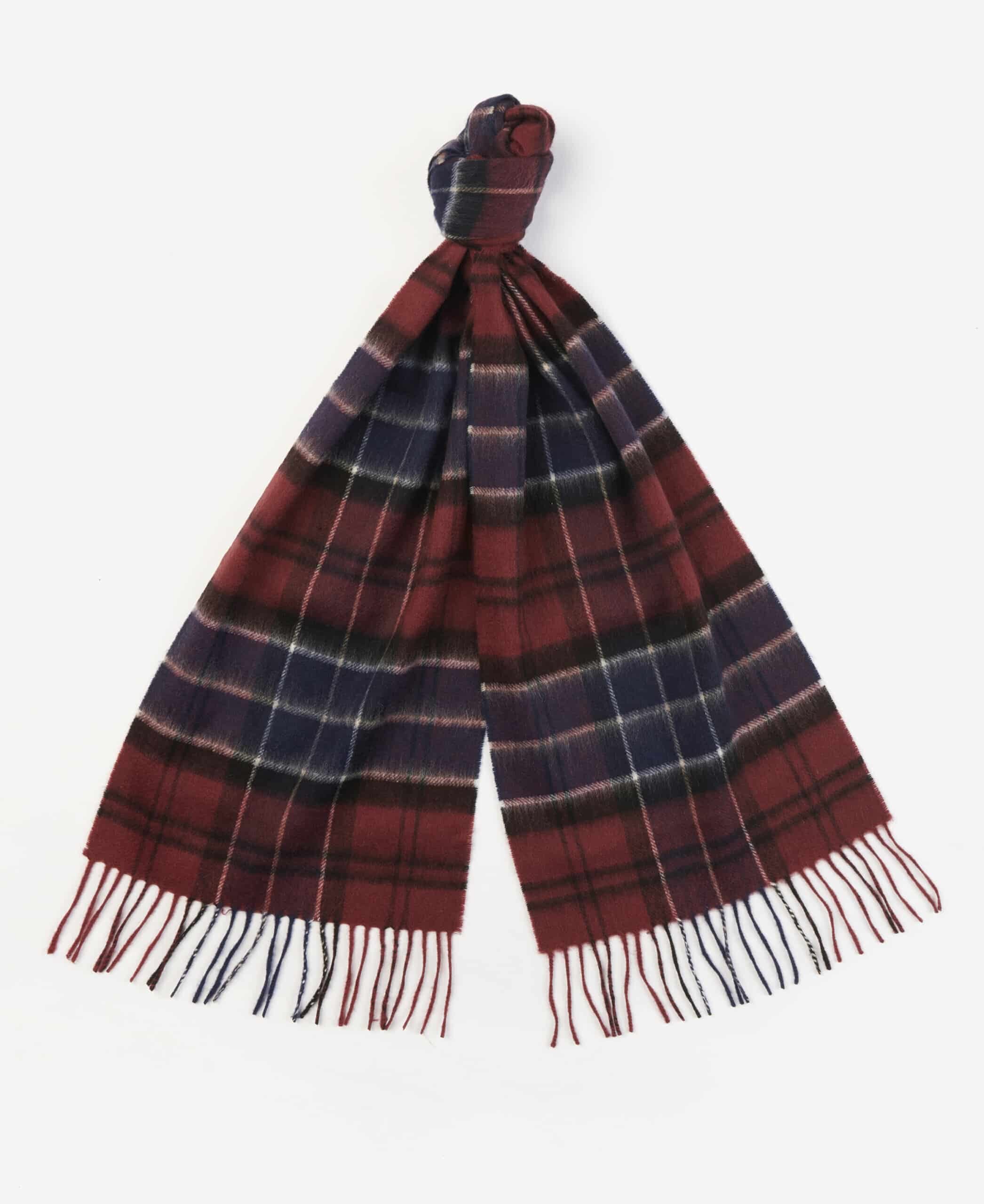Lambswool and Cashmere Scarf – Cordovan Tartan