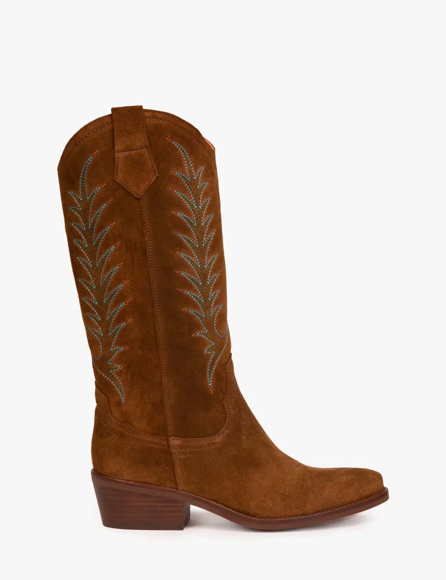 Goldie Embroidered Cowboy Boot – Peat