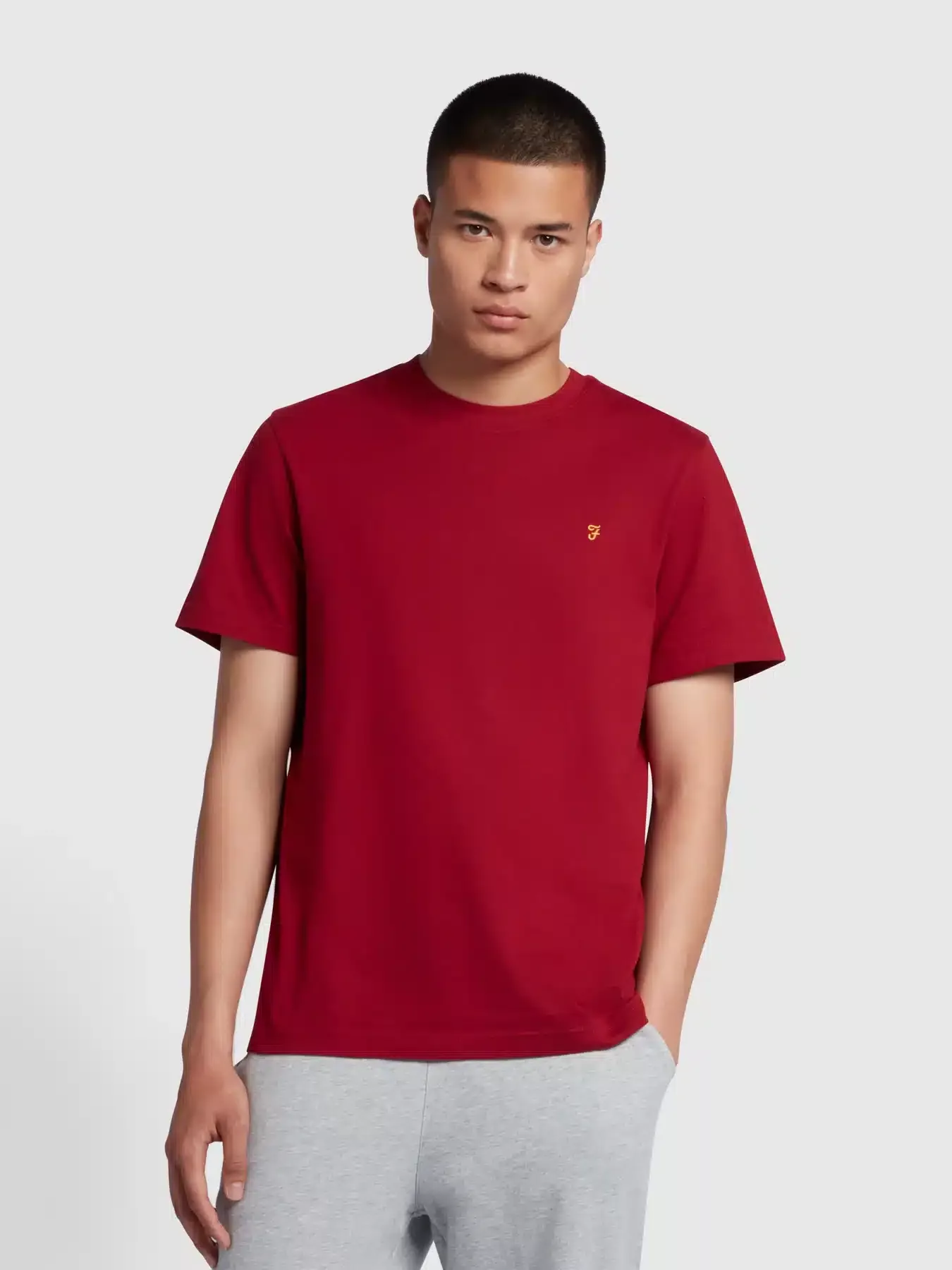 Danny Organic Cotton T-Shirt – Warm Red