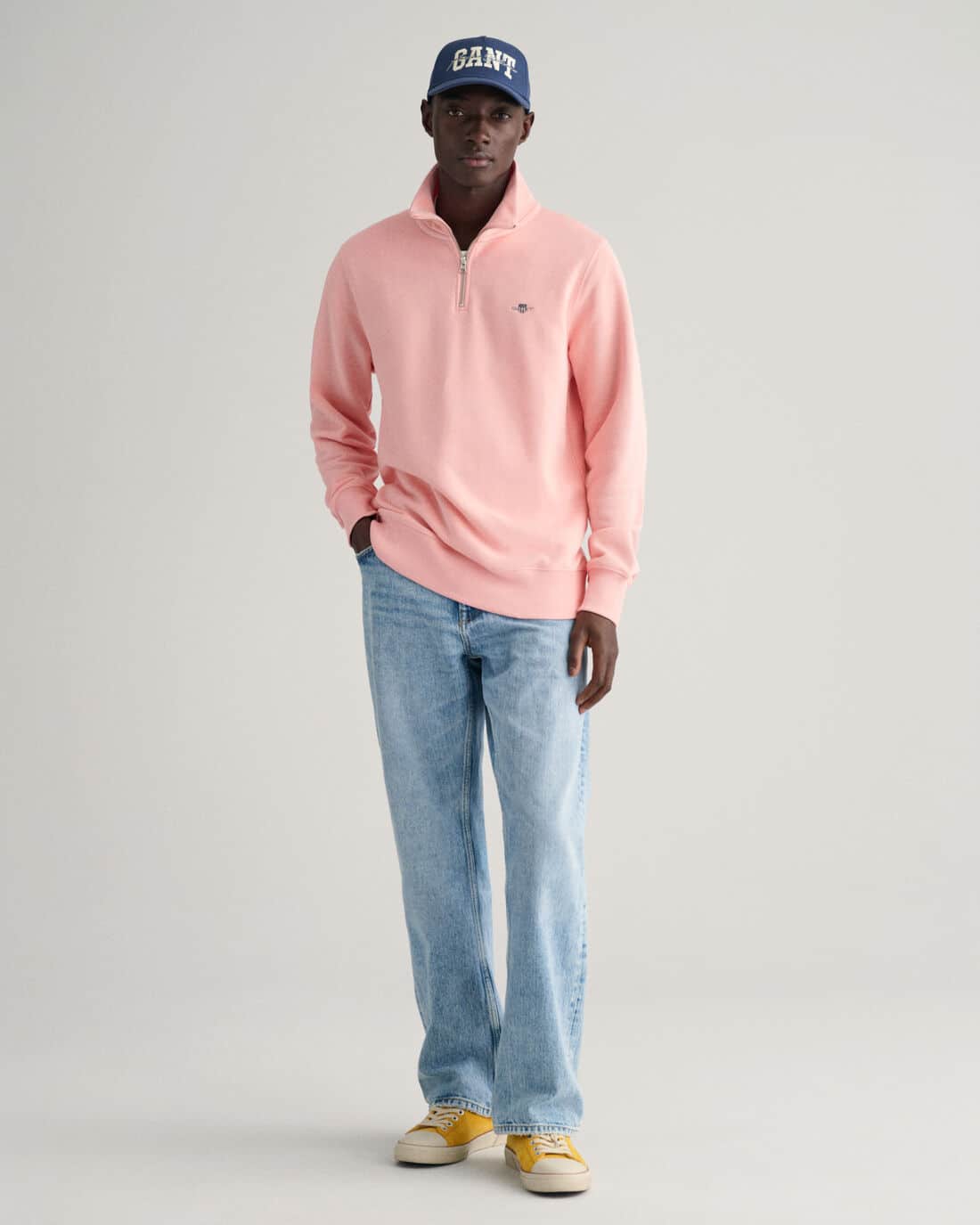 Half Zip Sweater – Pink