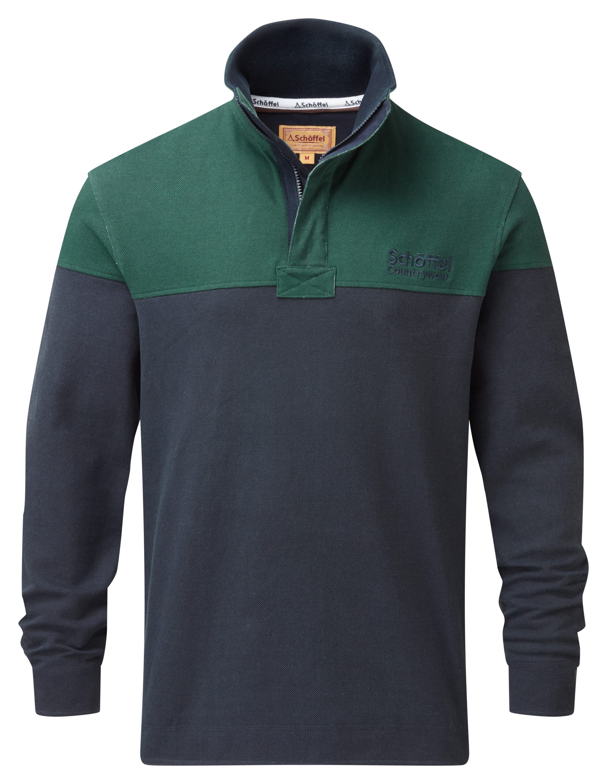 Helford Heritage Sweatshirt – Navy/Pine Green