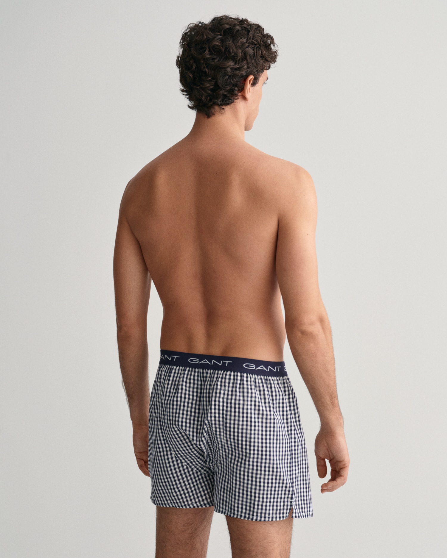 2 Pack Boxer Shorts – Gingham and Stripe