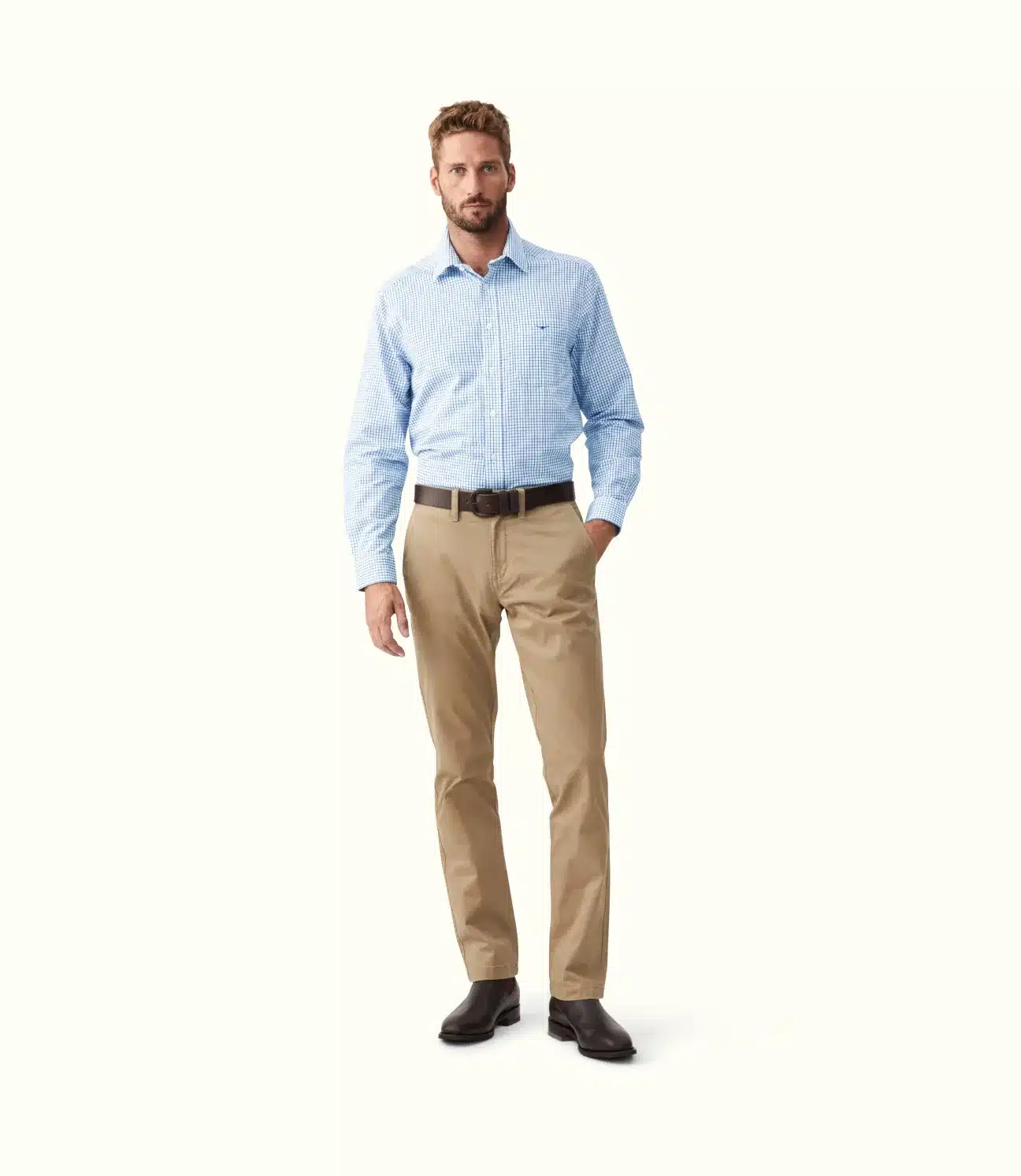 Collins Shirt – White Blue