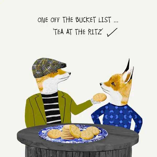 FUNNY TEA AT THE RITZ CARD
