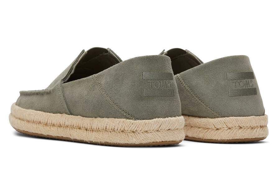 Alonso Suede Loafer – Taupe Grey Rope