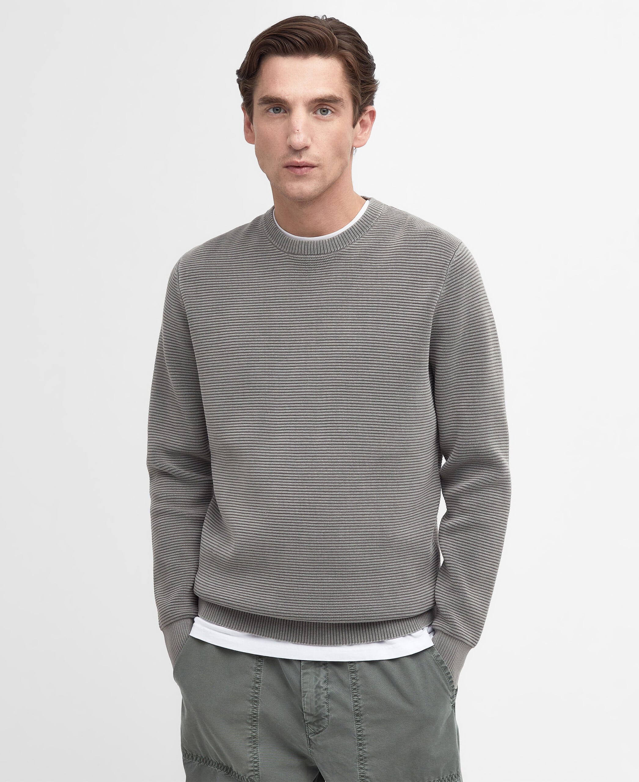 Cartington Crew Neck Jumper – Agave Green