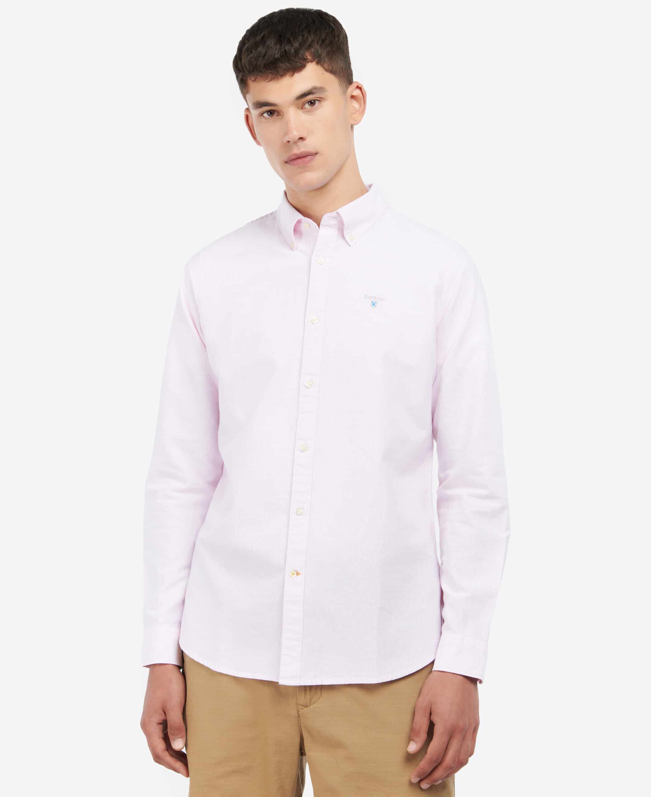 Striped Oxford Tailored Shirt – Pink