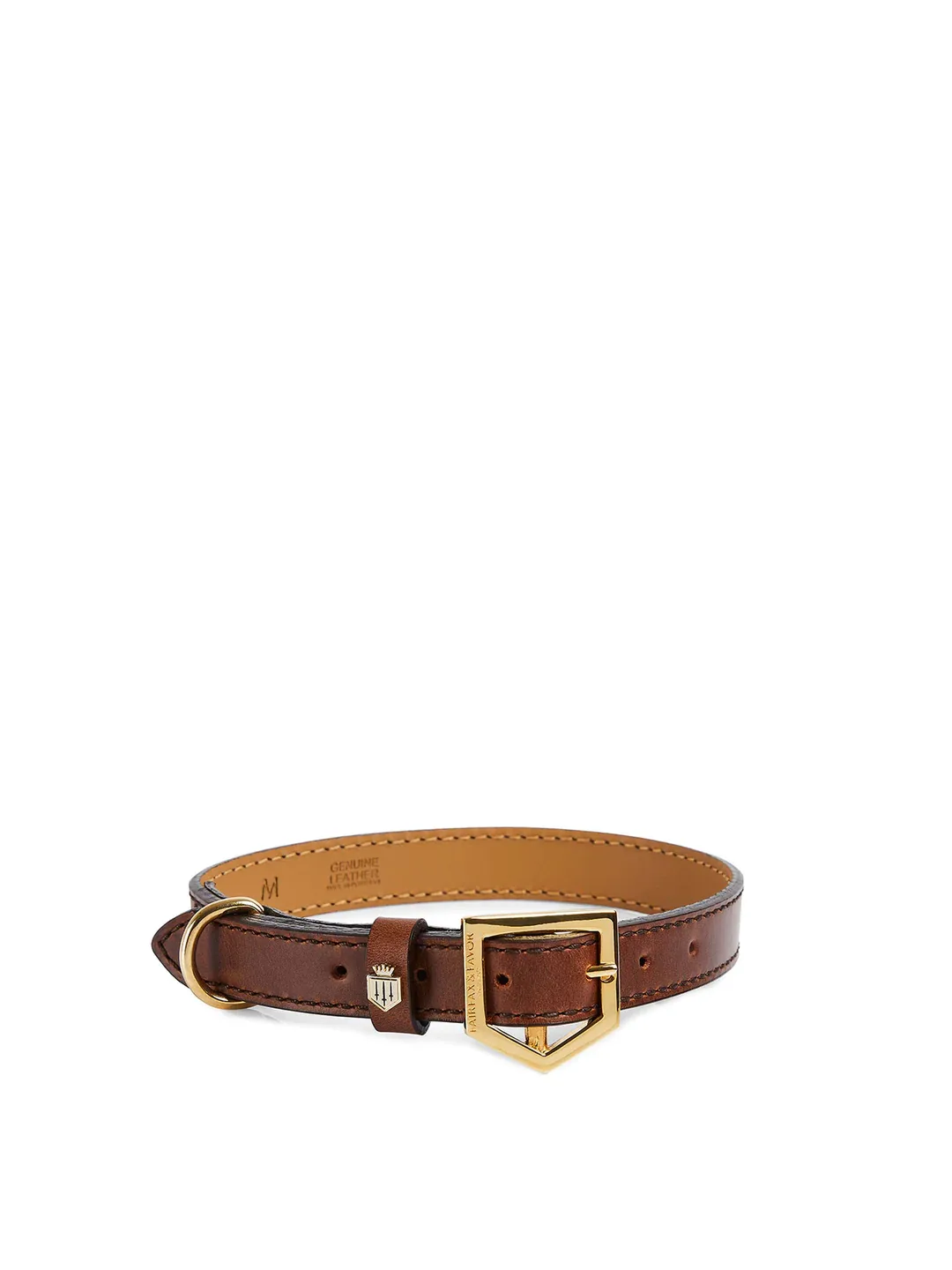 Fitzroy – Tan Leather Dog Collar