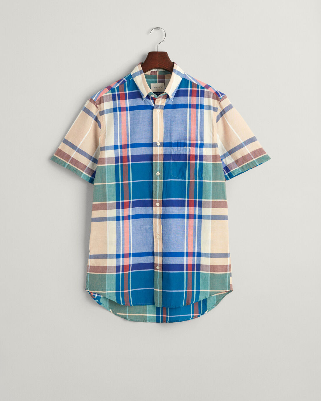 Madras Short Sleeve Shirt – Rich Blue