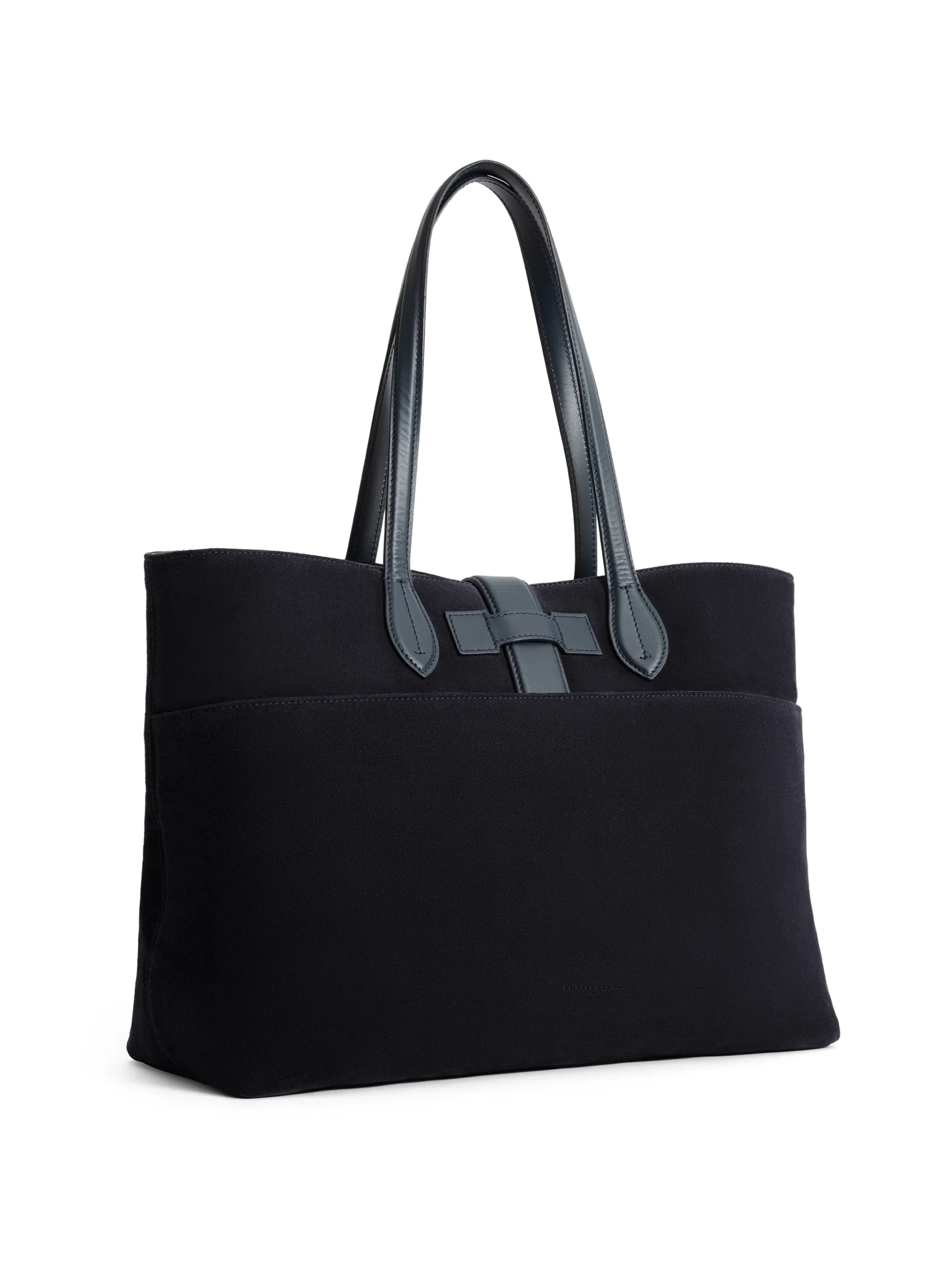 Langham Tote – Navy Suede