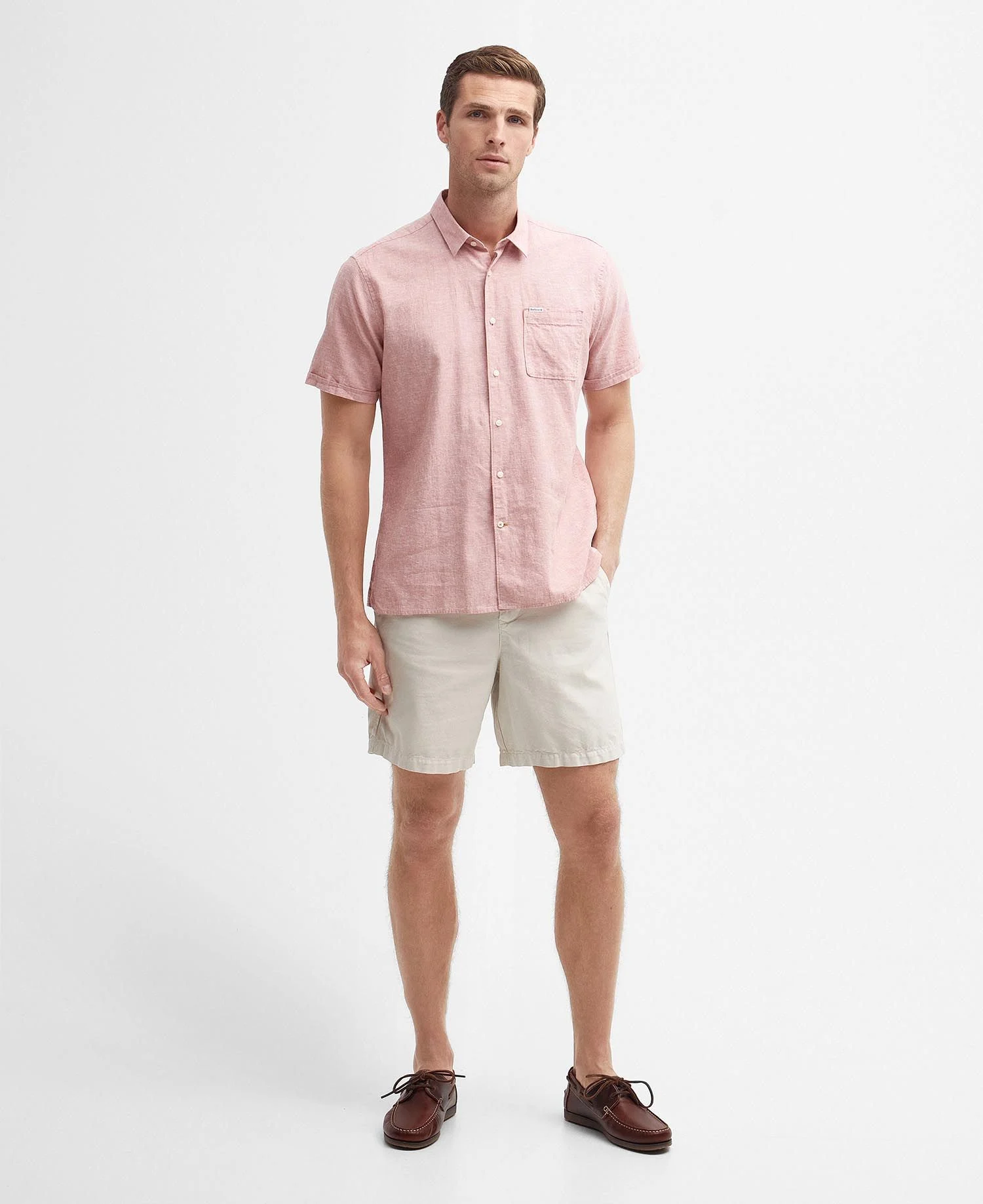 Nelson Short Sleeve Summer Shirt – Pink Clay