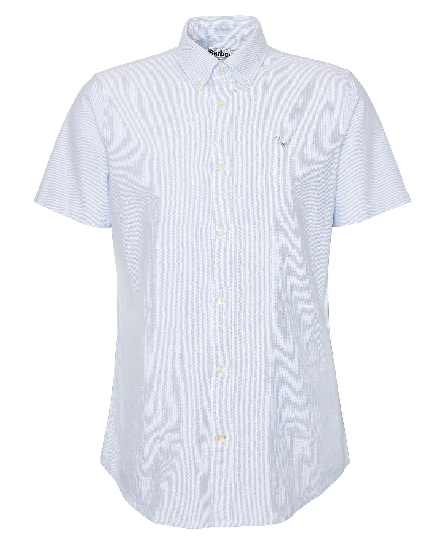 Oxford Tailored Long-Sleeved Striped Shirt – Sky Blue