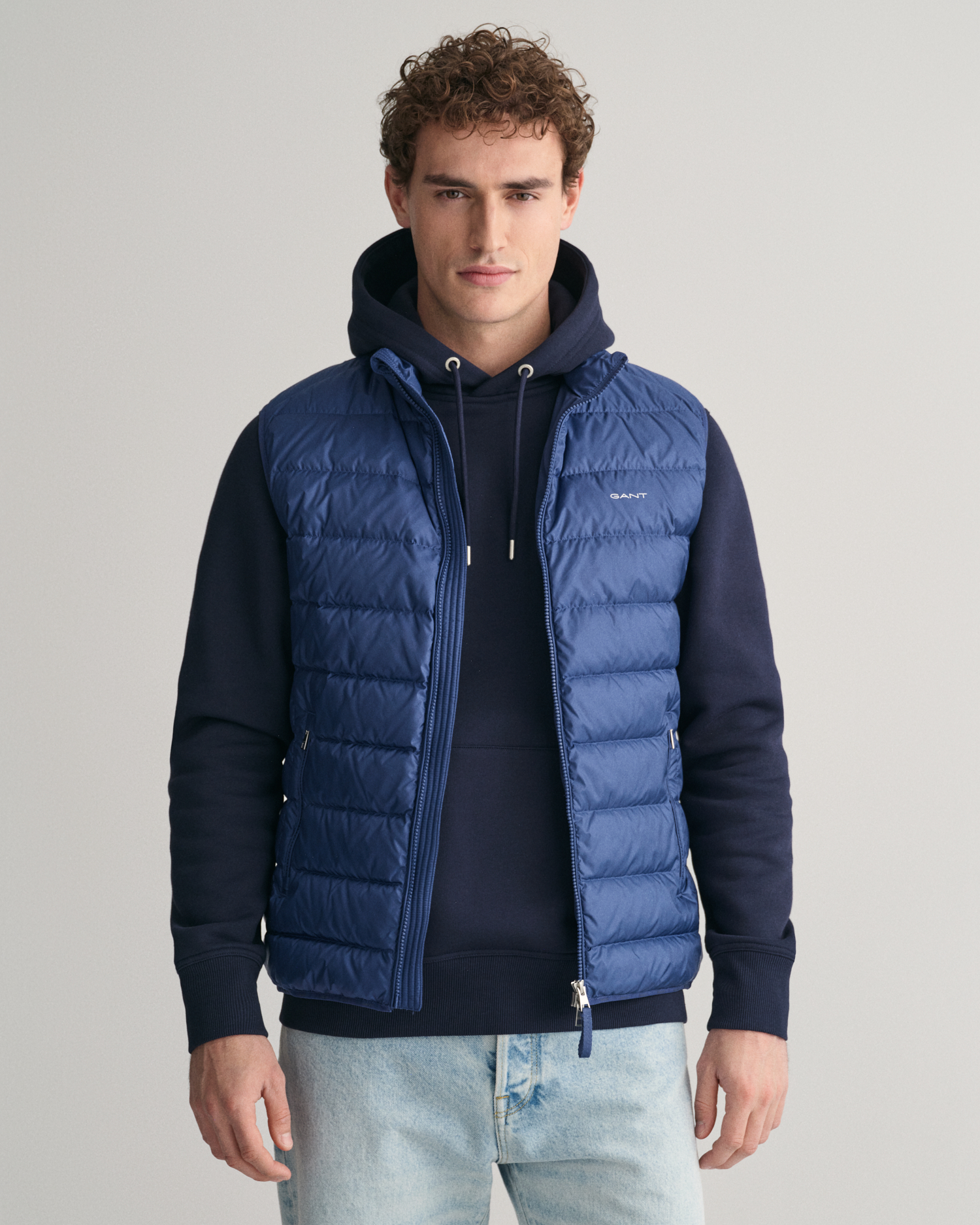 Light Down Vest – Sailor Blue size XXL