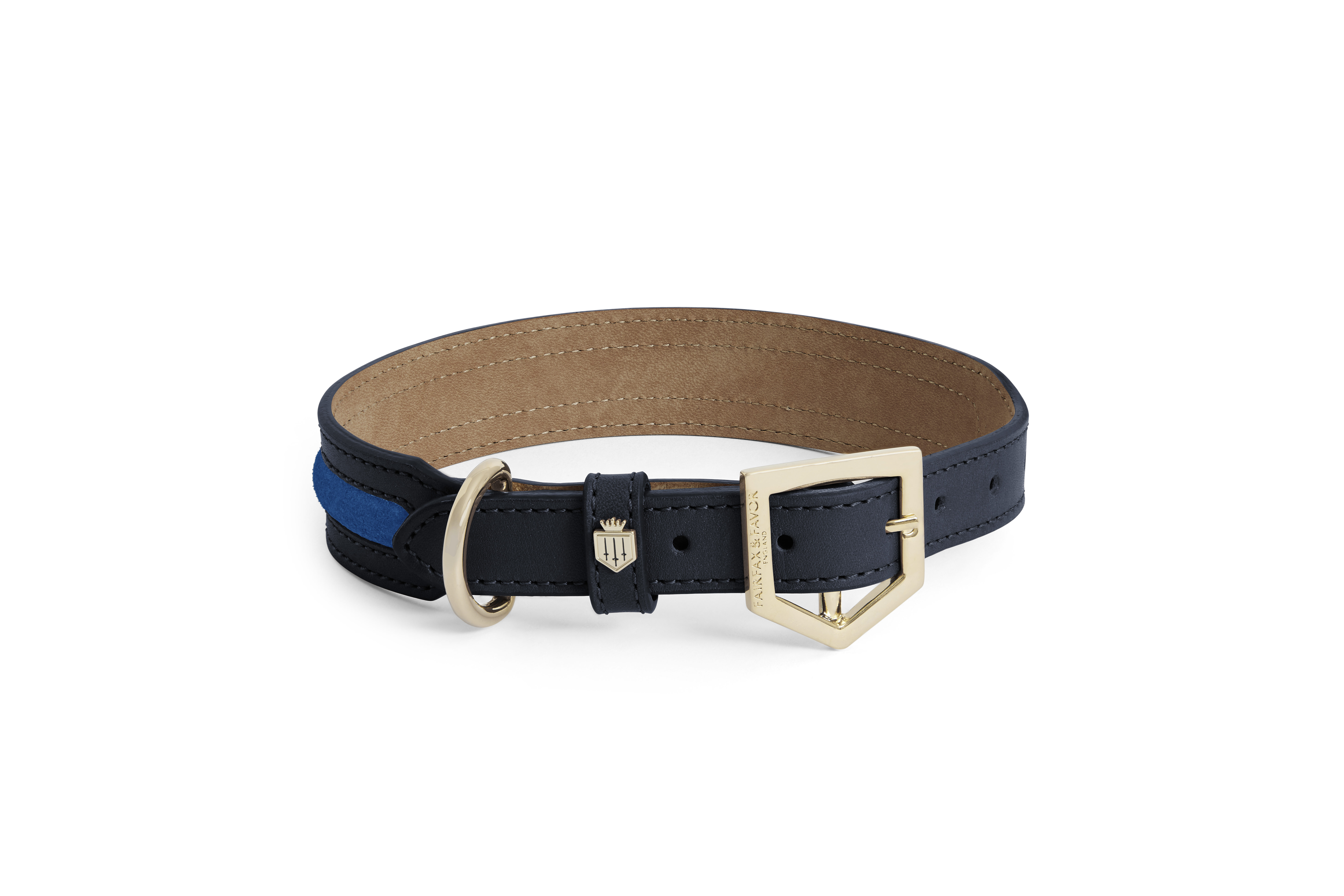 Hampton Dog Collar – Navy/Porto Blue