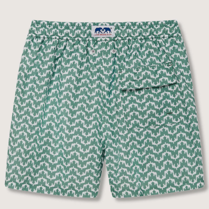 Elephant Palace Staniel Swim Shorts – Green