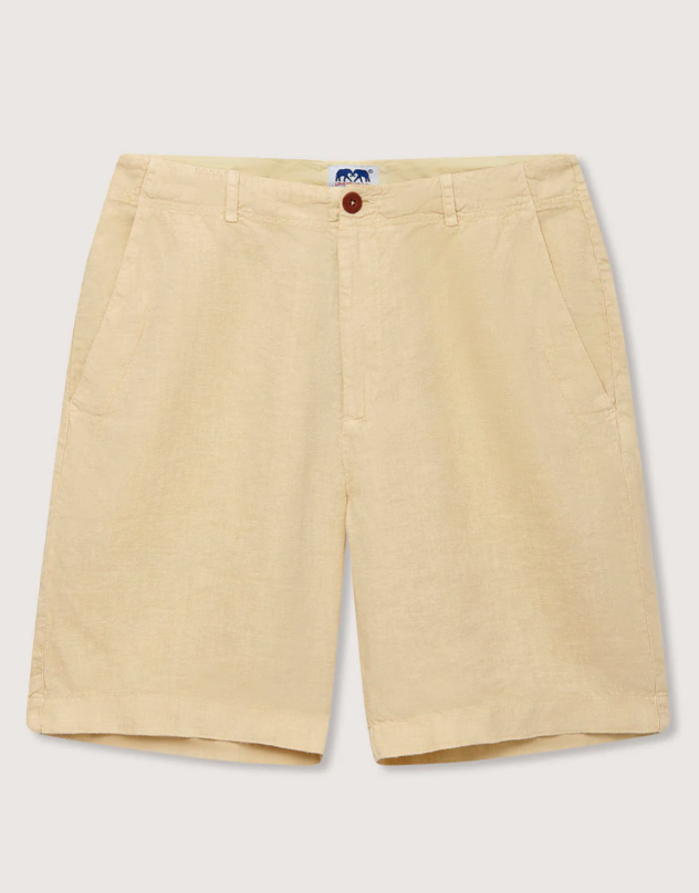 Burrow Linen Shorts – Stone