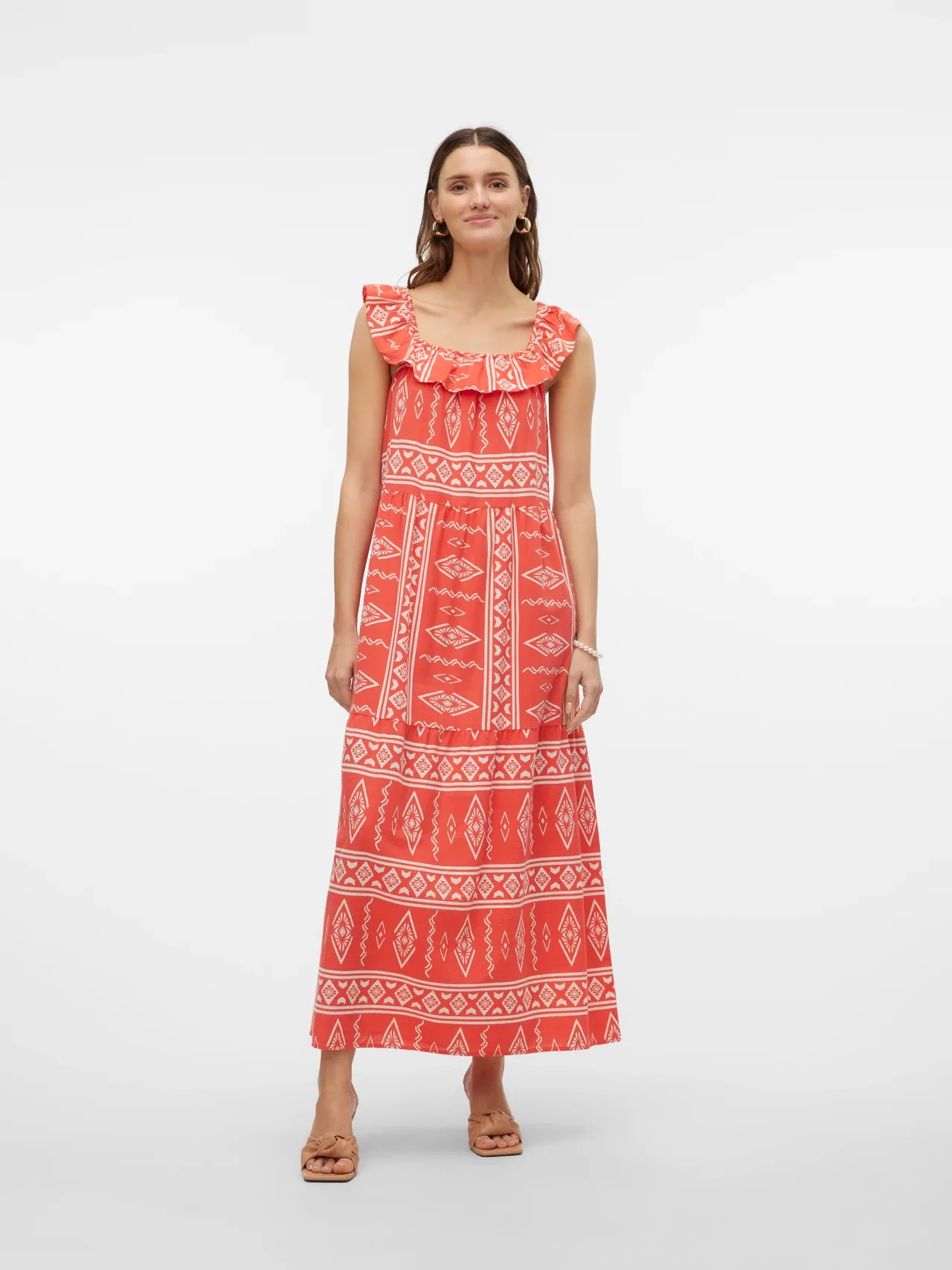 Dicthe Ankle Dress – Cayenne
