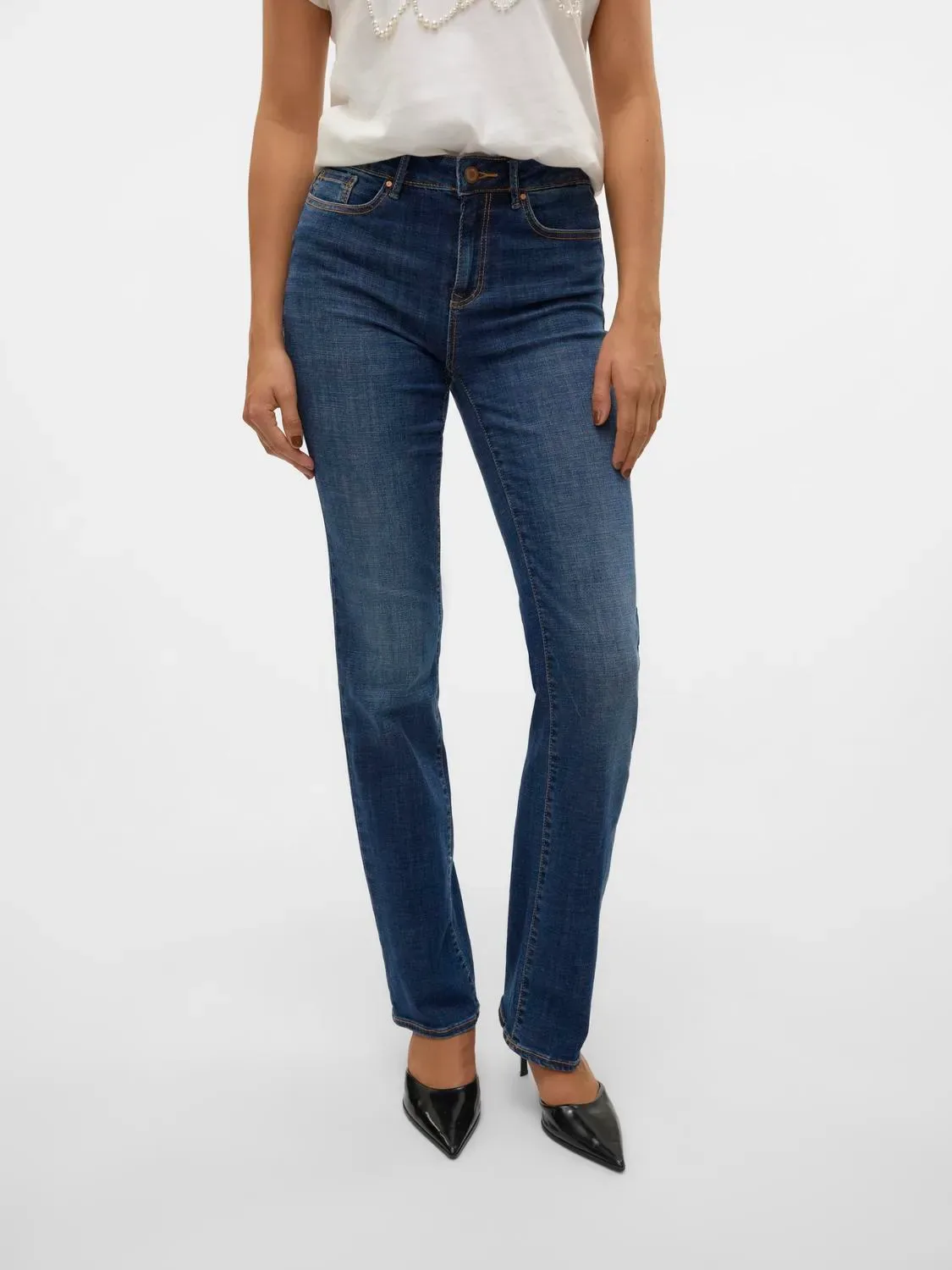 Flash Flared Jeans – Dark Denim