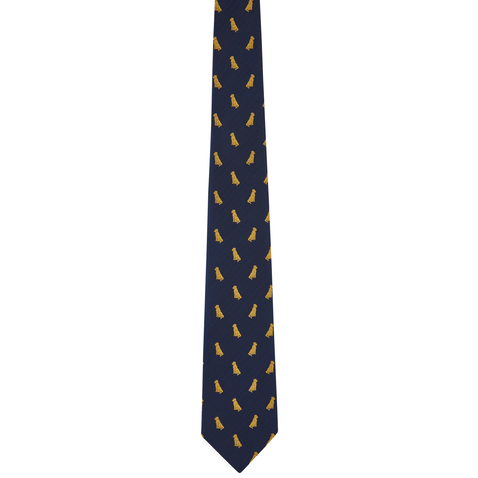 Ashford Silk Tie – Navy Labrador