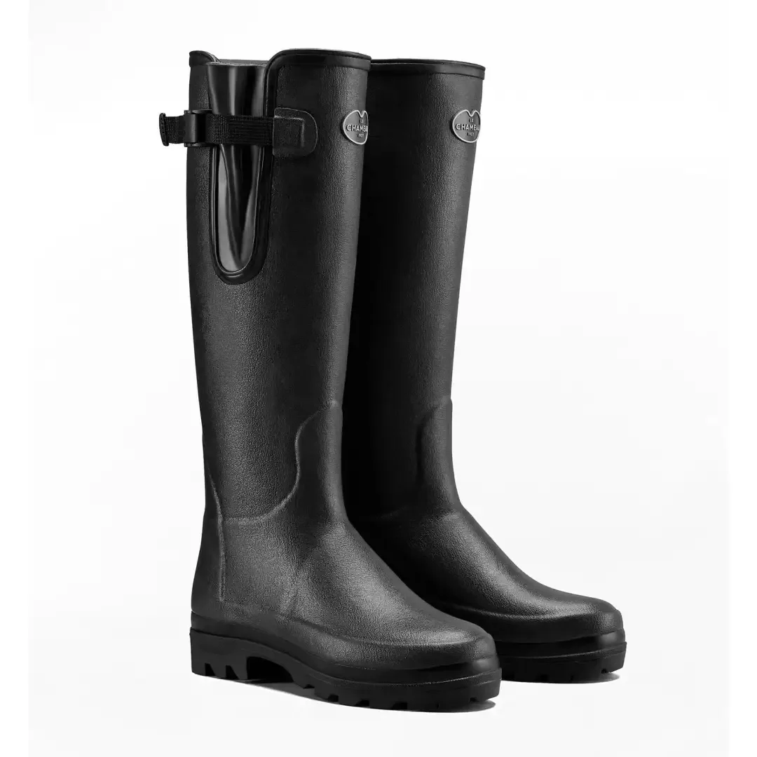 Women’s Vierzonord Neoprene Lined Wellington Boots – Noir