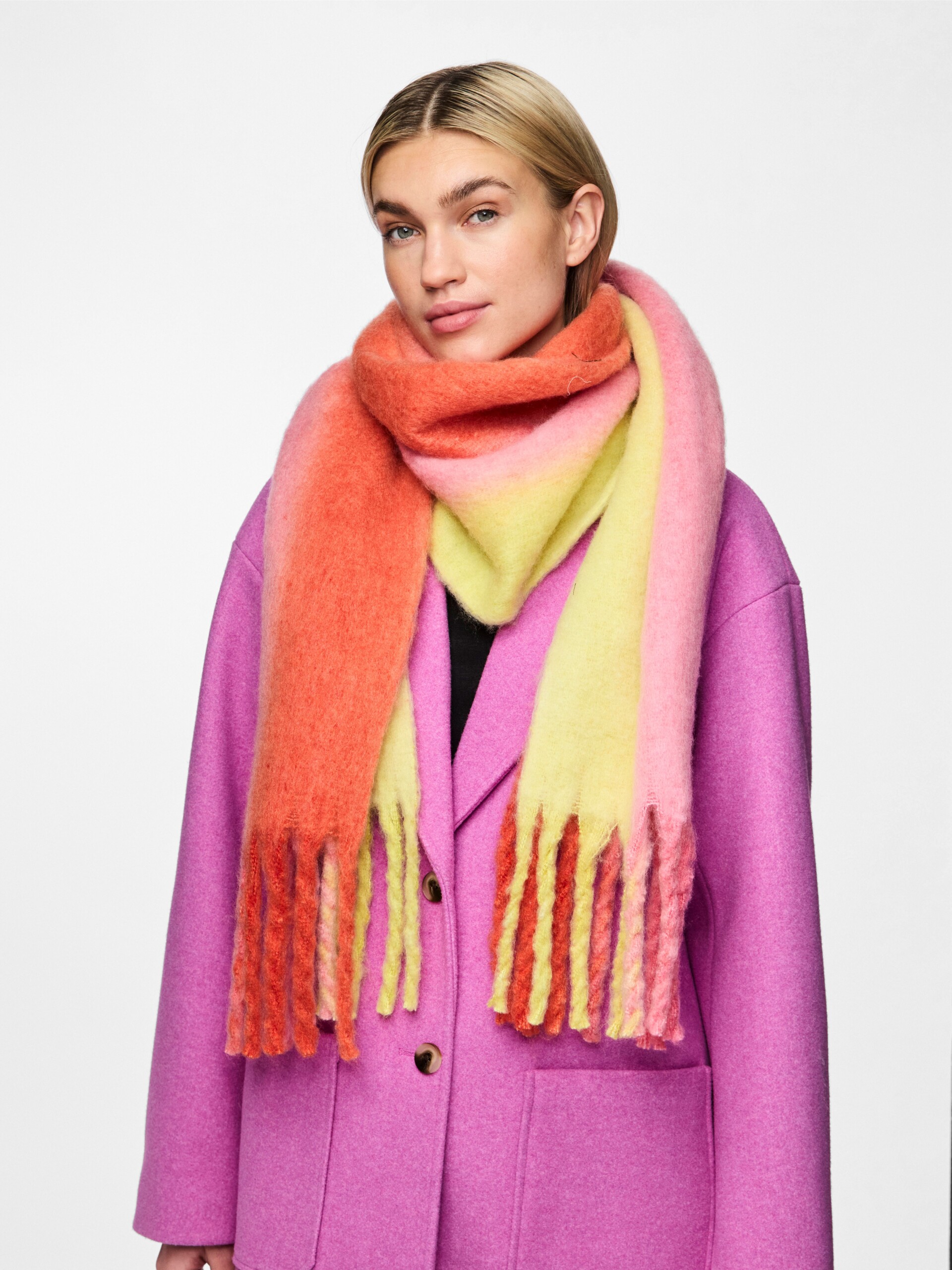 Nocelynn Scarf – Tangerine Tango