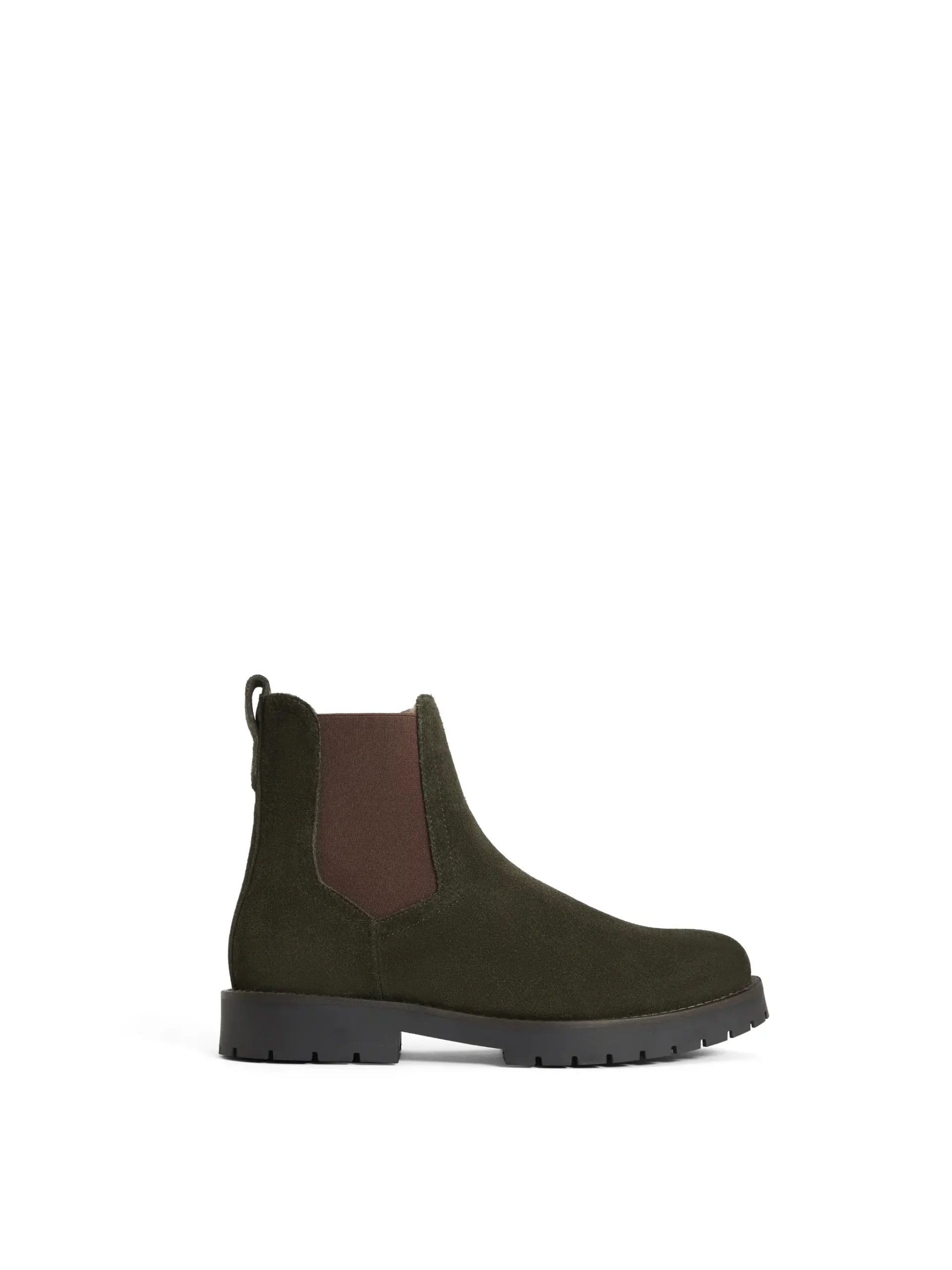 Boudica Sheepskin Ankle Boots – Moss Green