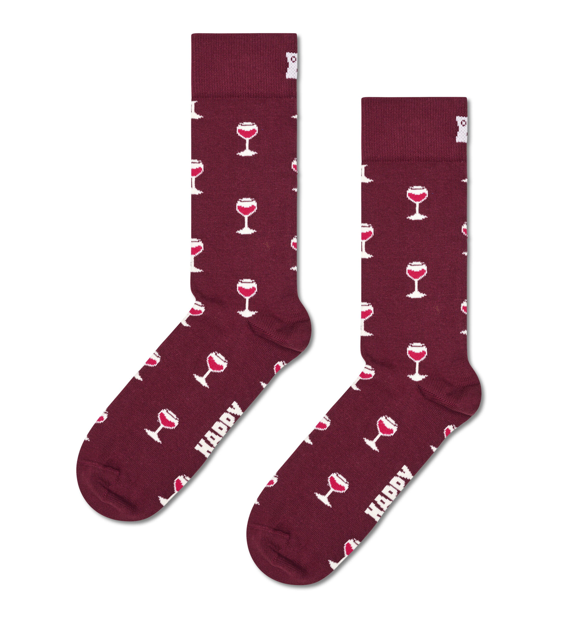 Glass of Wine Socks – Red