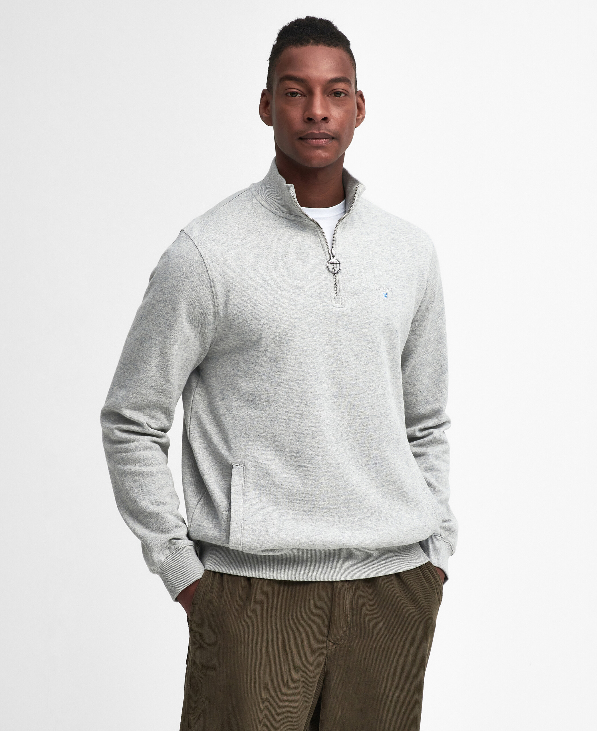 Beckhill 1/2 Zip Jumper – Grey Marl