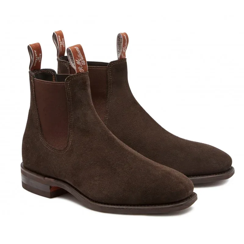 Comfort Craftsman Boots – Chocolate Suede
