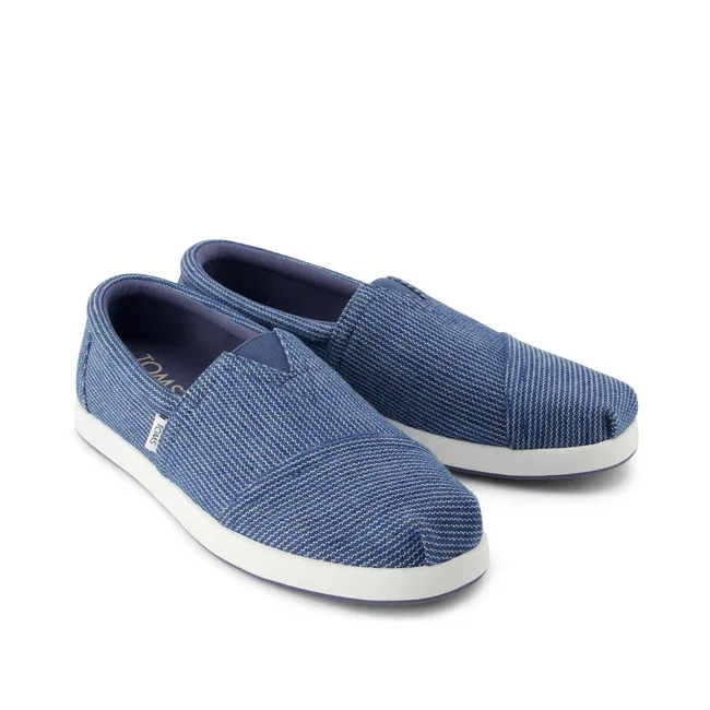 Alpargata Subtle Stripe – Dark Sky Blue
