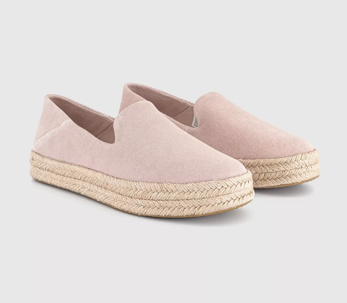Carolina Slip-On Espadrilles – Pale Rose