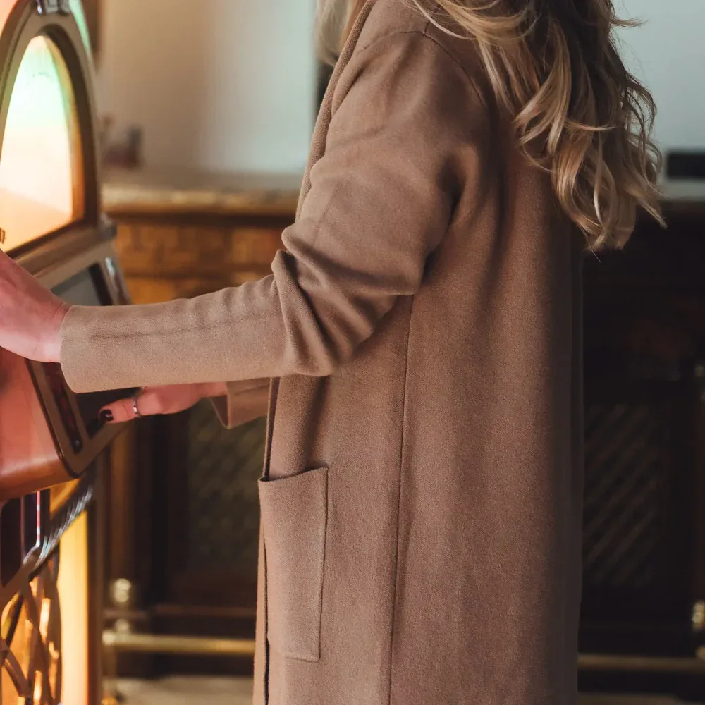 Longline Cardigan – Camel