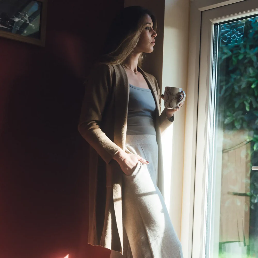 Longline Cardigan – Camel