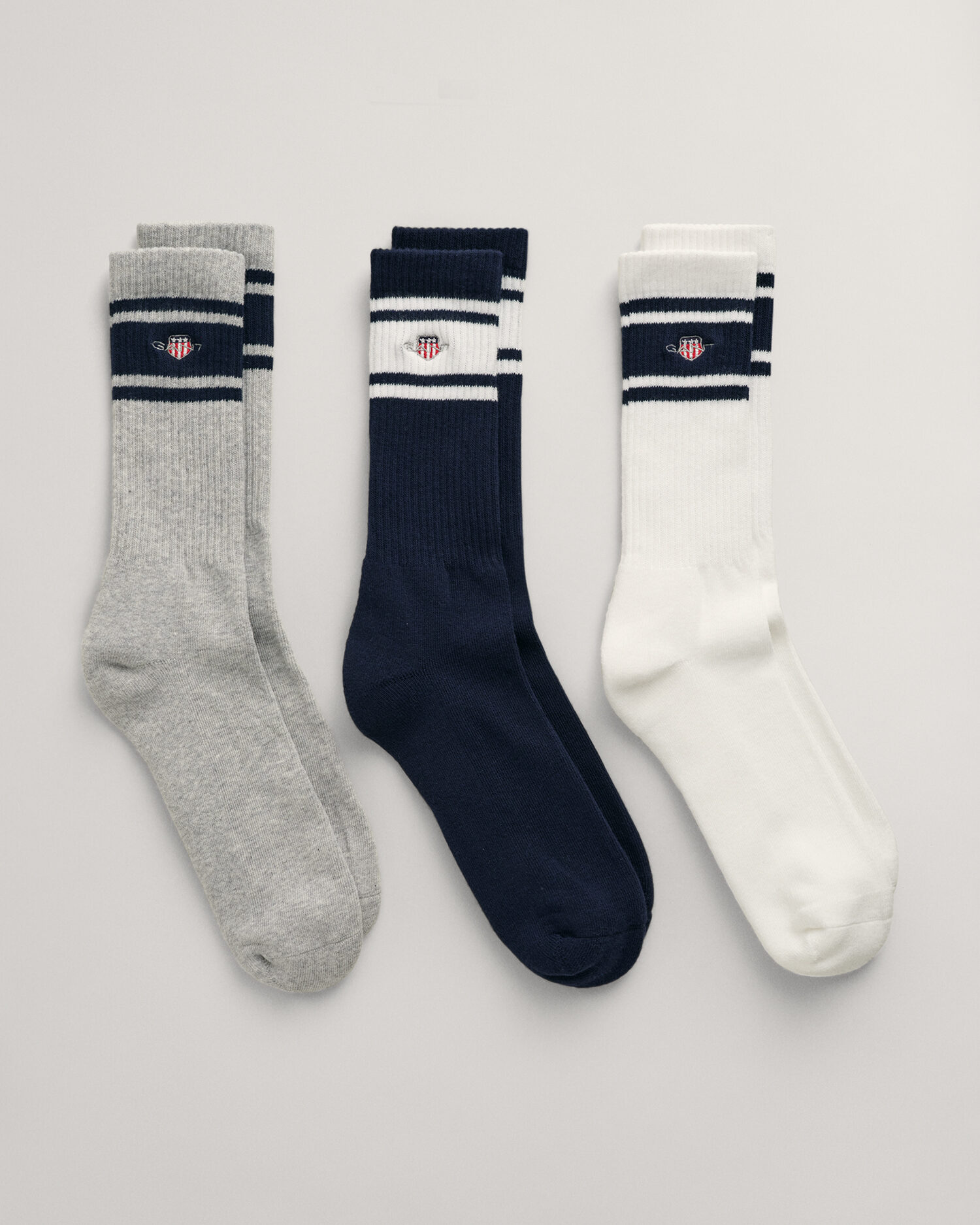 3-Pack Socks – Grey/Navy/White