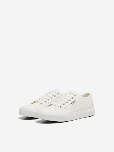 Nicola Canvas Trainers – White