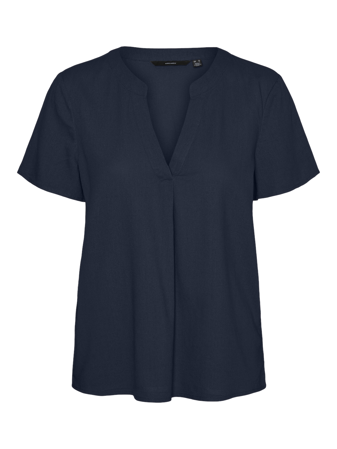 Mymilo V-Neck Blouse Top – Navy Blazer