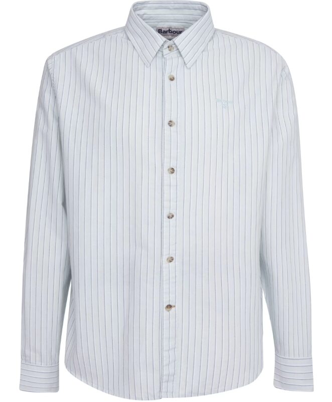 Fenfield Striped Shirt – Pale Apple Green