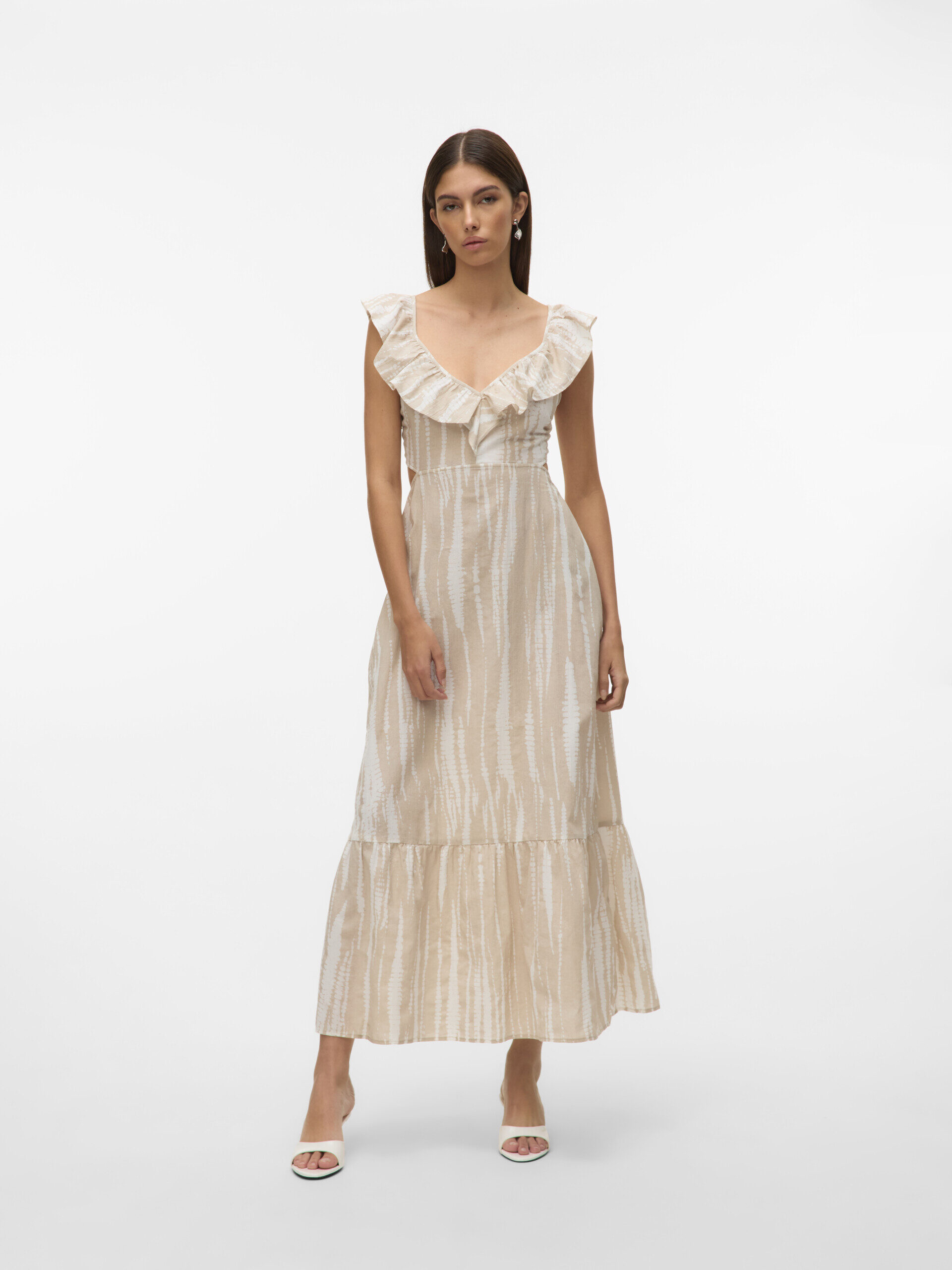 Dicthe Cut Out Dress – Silver Lining/Lillie