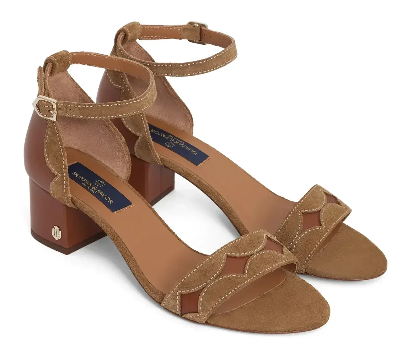 Ohio Mid Heel Sandals – Tan